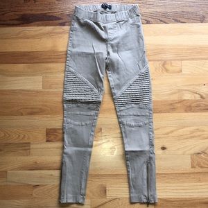 Boutique kaki Moto leggings